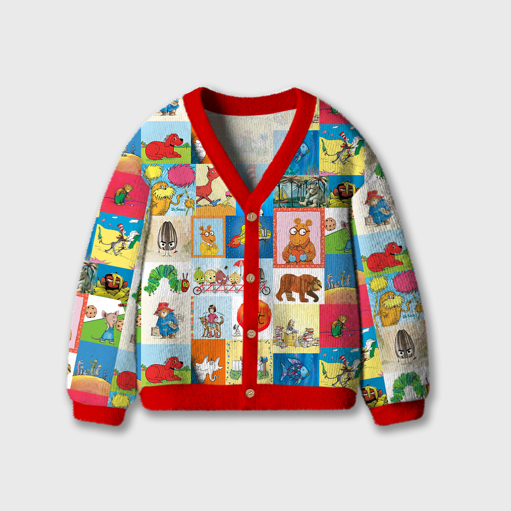 I Still Read Children's Books Kids Ugly Cardigan Sweaters