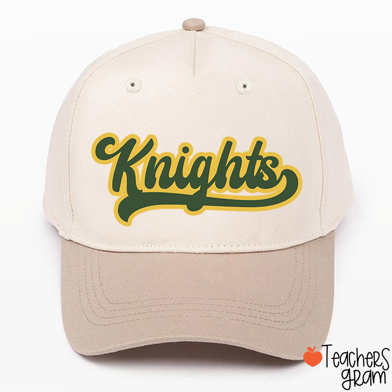 Personalized Mascot School Spirit Contrasting Colors Teacher Baseball Cap