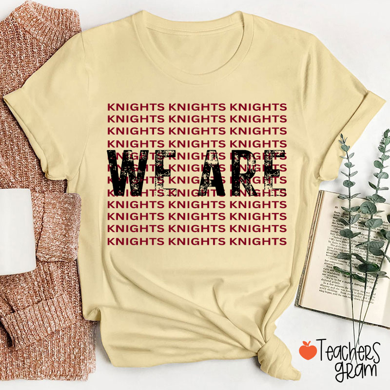 Personalized Mascot We Are School Spirit Teacher T-Shirt