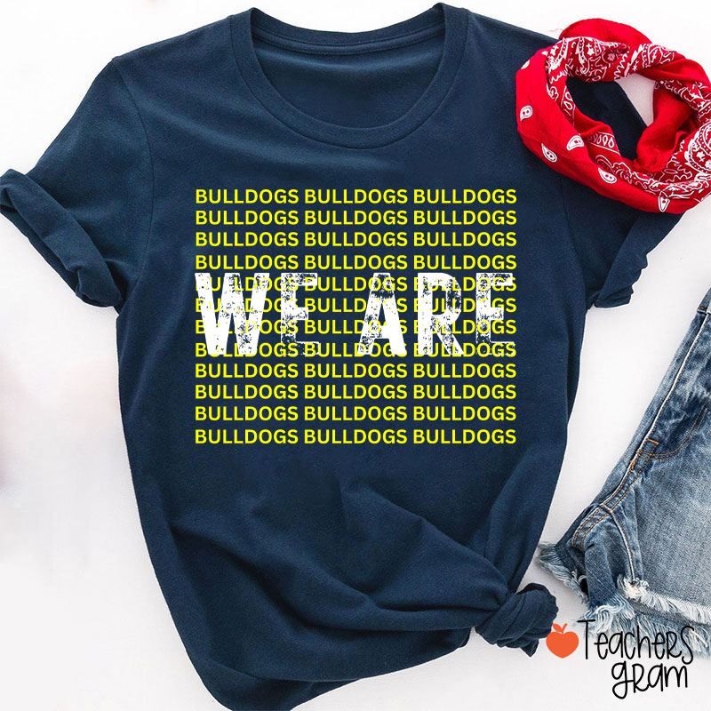 Personalized Mascot We Are School Spirit Teacher T-Shirt