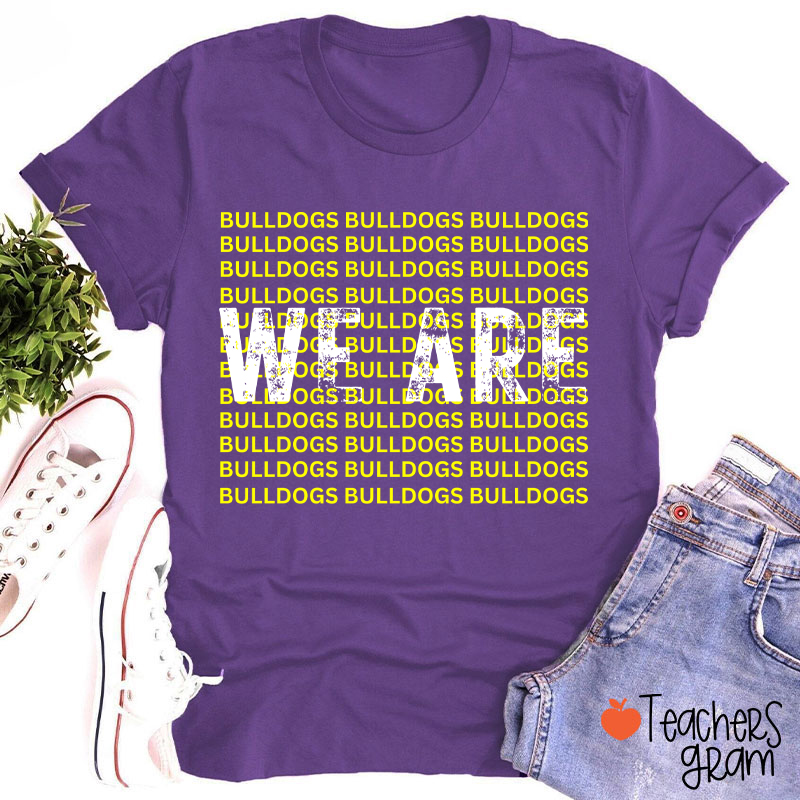 Personalized Mascot We Are School Spirit Teacher T-Shirt
