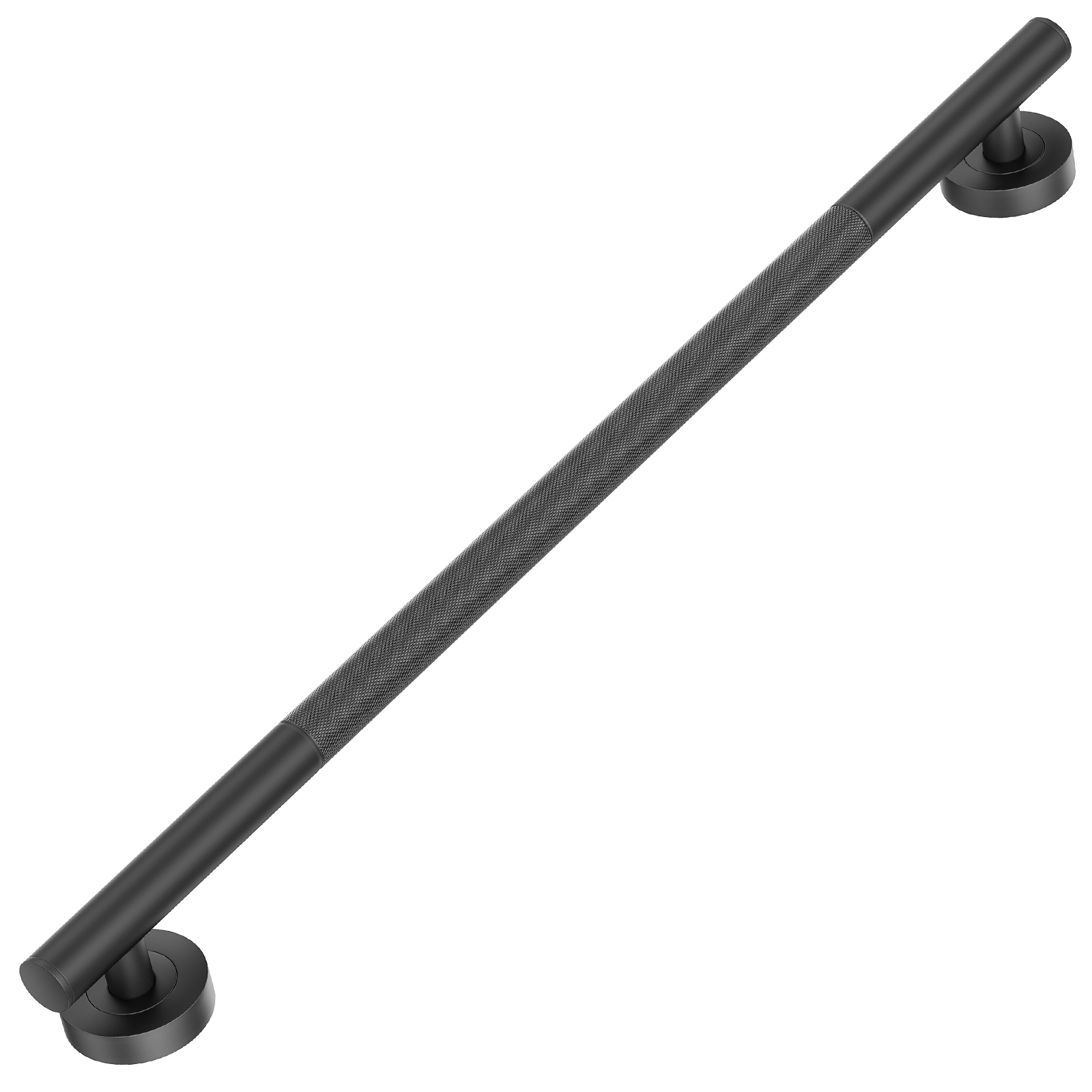 1 Pack 36" Anti-Slip Knurling Black Shower Grab Bars , SG009-K