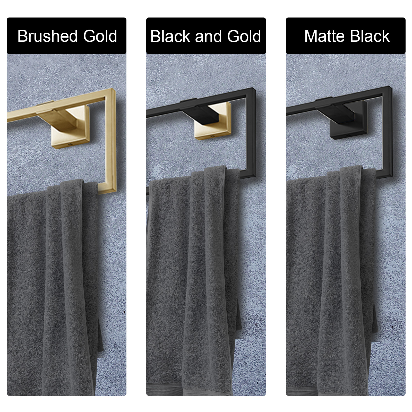 Square Hand Towel Ring | Lava Odoro-LAVA ODORO