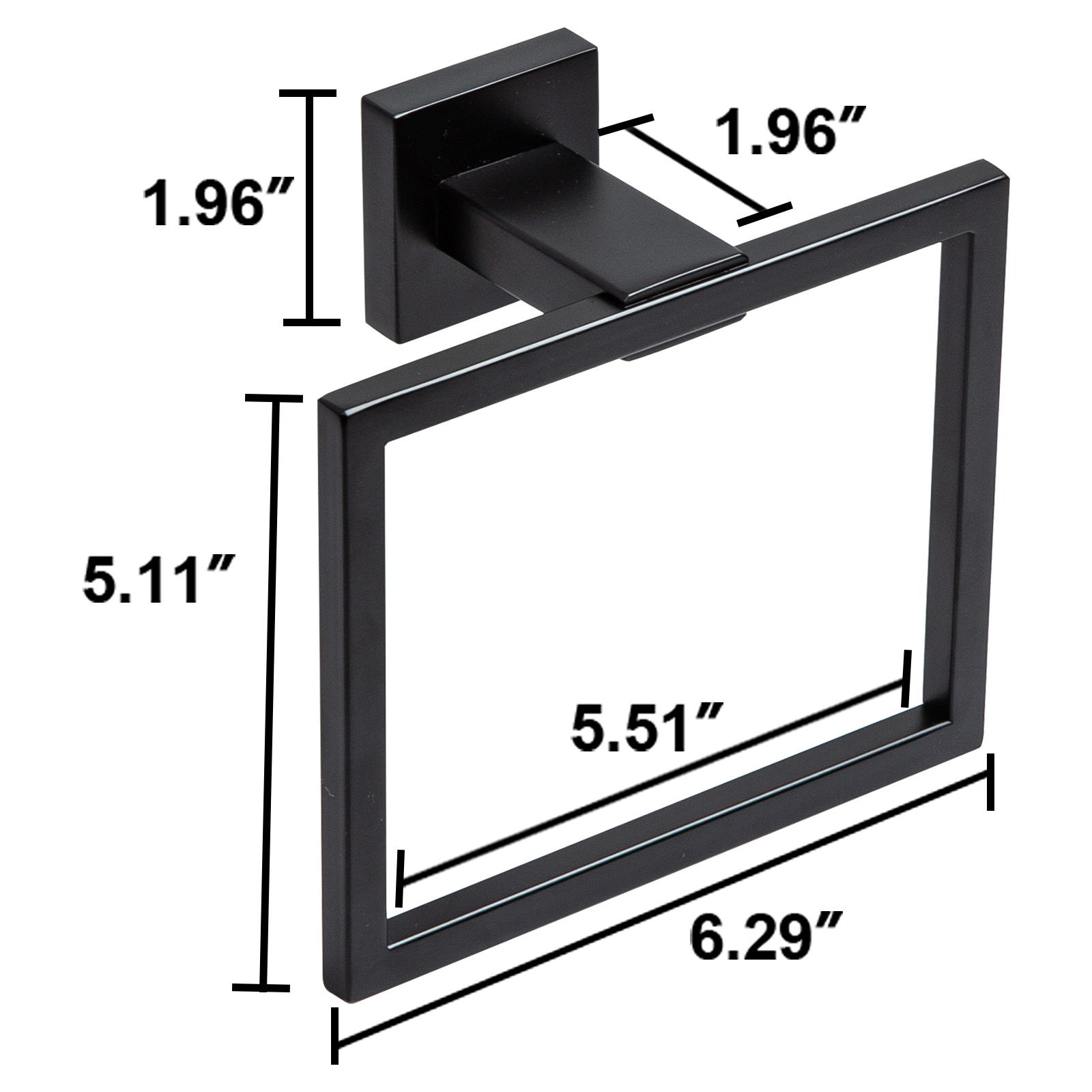 Square Hand Towel Ring | Lava Odoro-LAVA ODORO