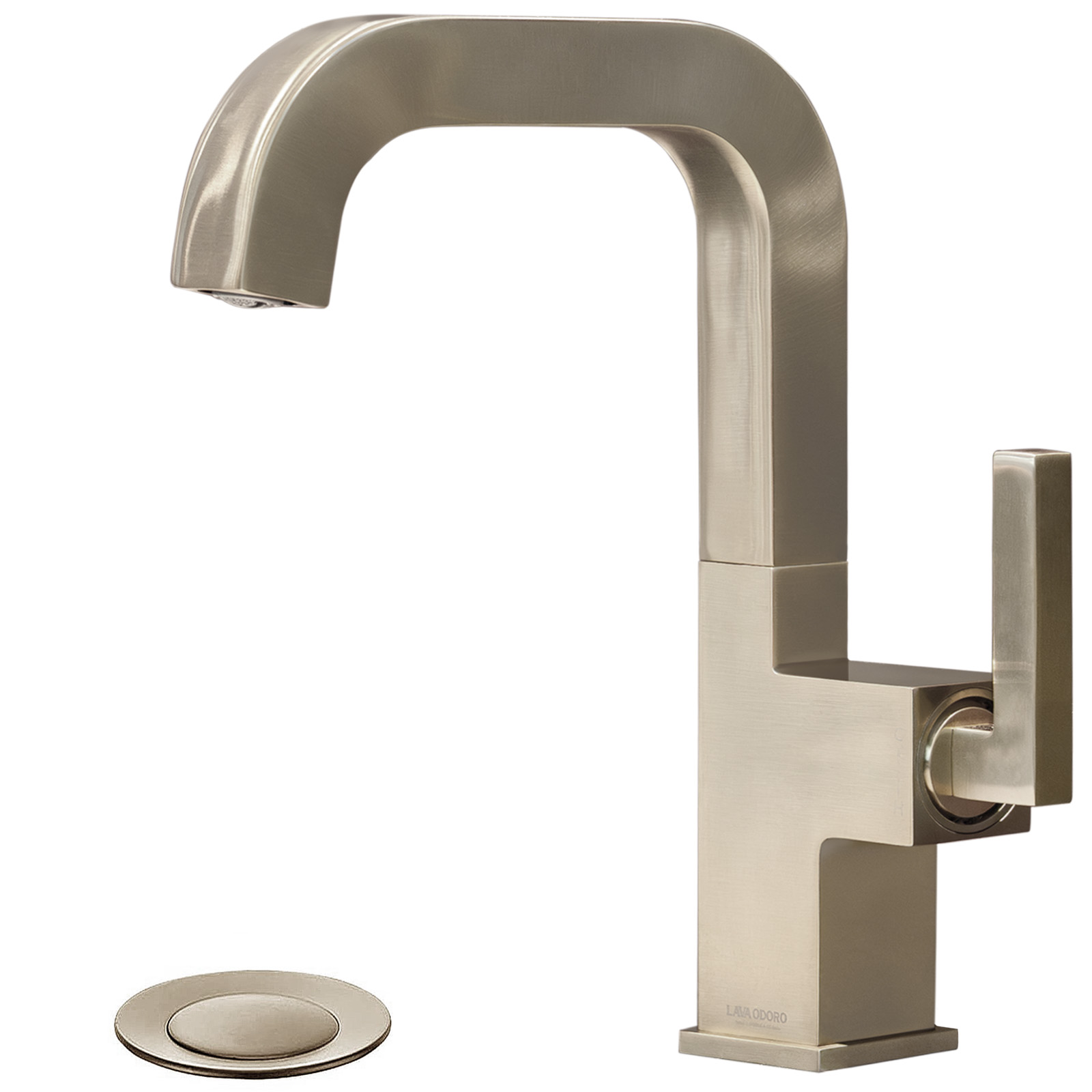 Brass Single Handle Bathroom Faucet with 360° Swivel Spout BF204 - Lava Odoro-LAVA ODORO