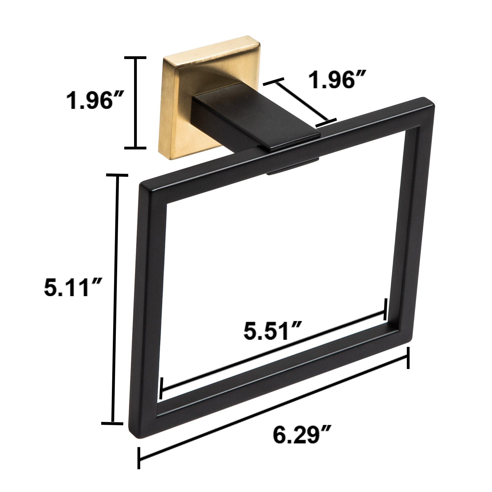 Square Hand Towel Ring | Lava Odoro-LAVA ODORO