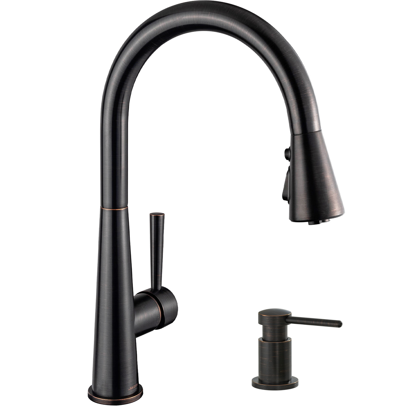 Kitchen Faucet with Soap Dispenser, Oil Rubbed Bronze, Lava Odoro