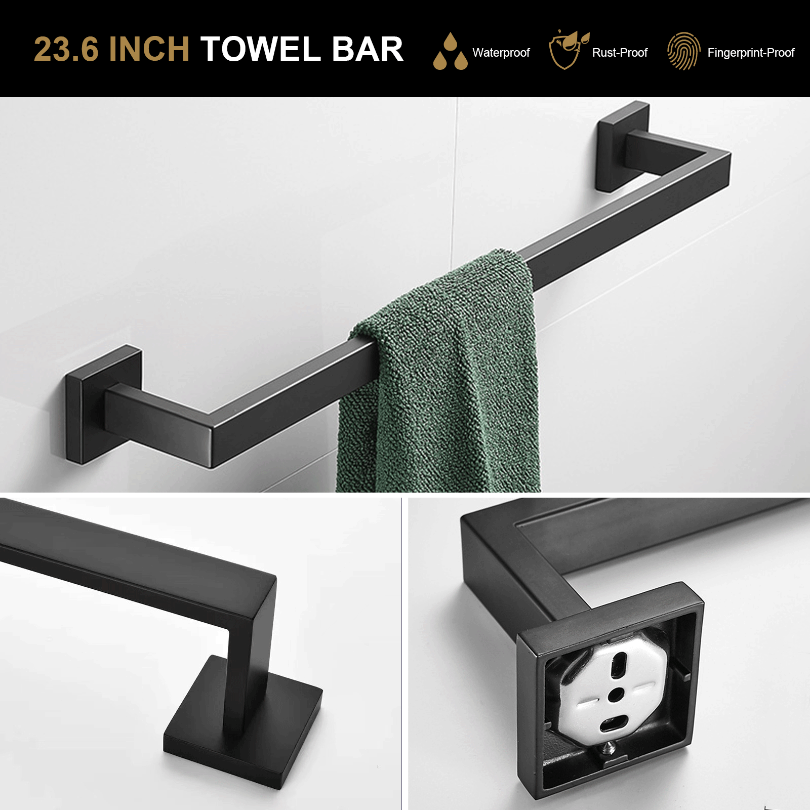 4-Piece Bathroom Hardware Set