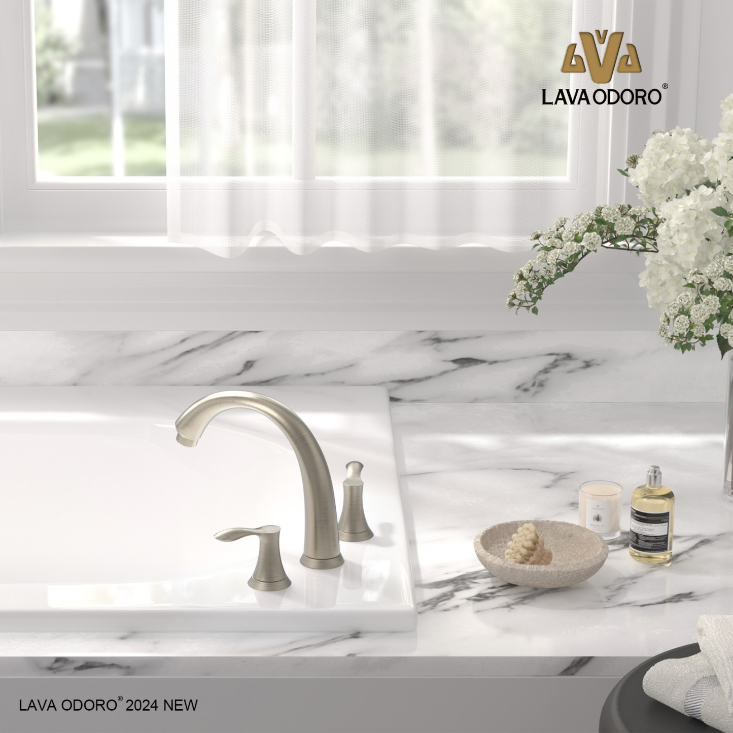 Roman Tub Faucet, Rough-in Valve Included, TF405 - LAVA ODORO