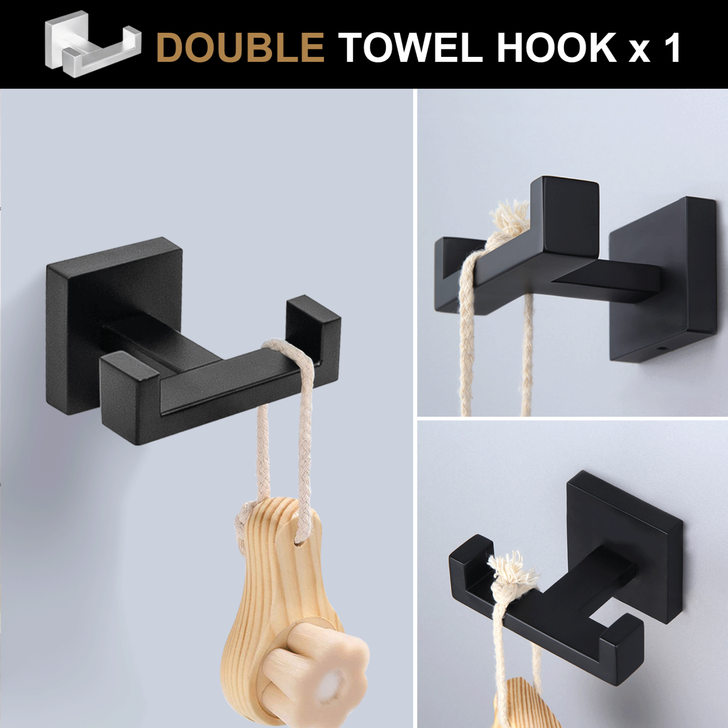 4-Piece Bathroom Hardware Set