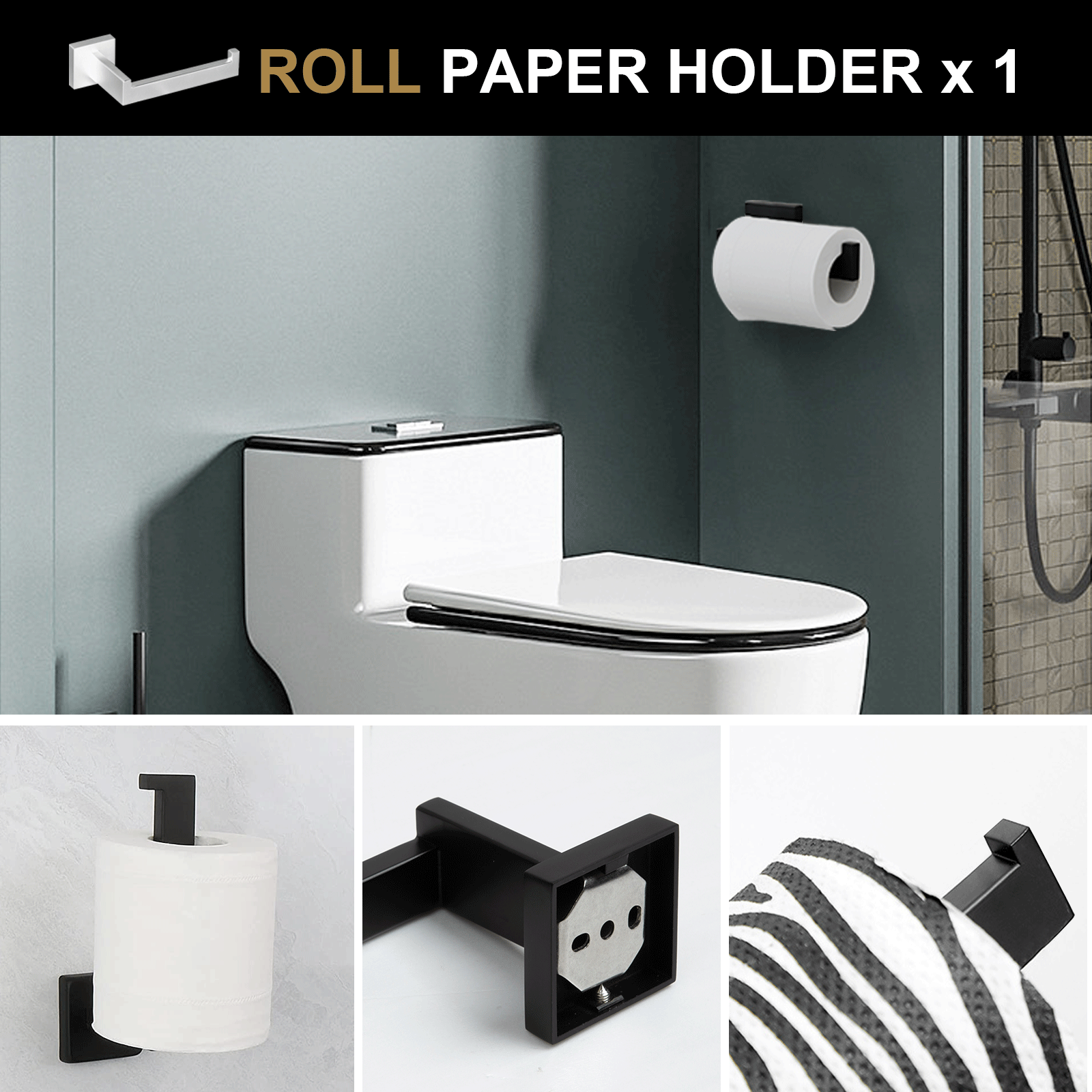 4-Piece Bathroom Hardware Set
