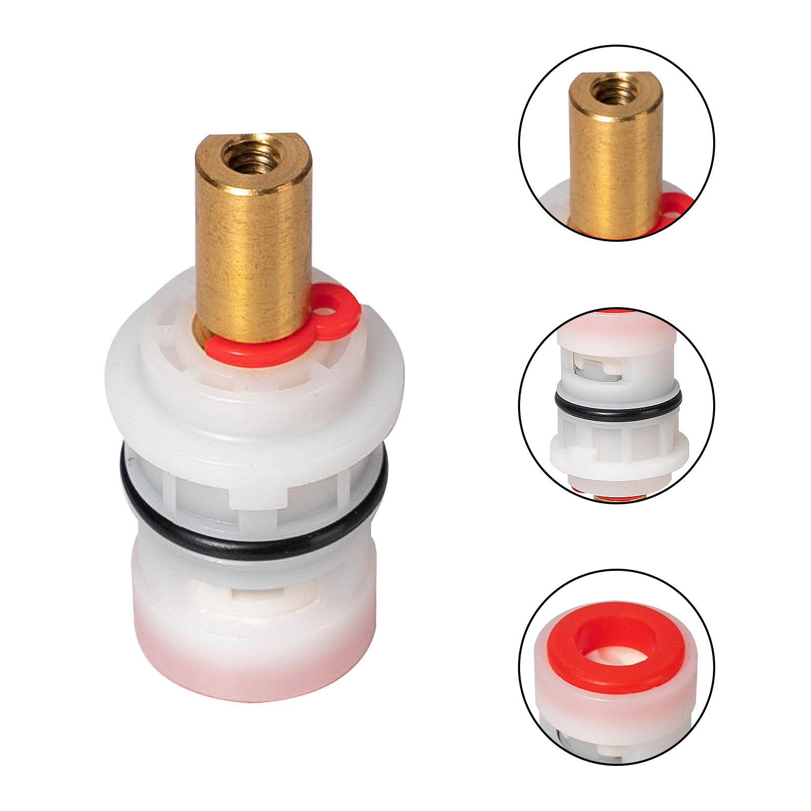1 Pair Faucet Valve Replacement Ceramic Disc Cartridge for (Hot and Cold) for Model BF405, BF423-LAVA ODORO