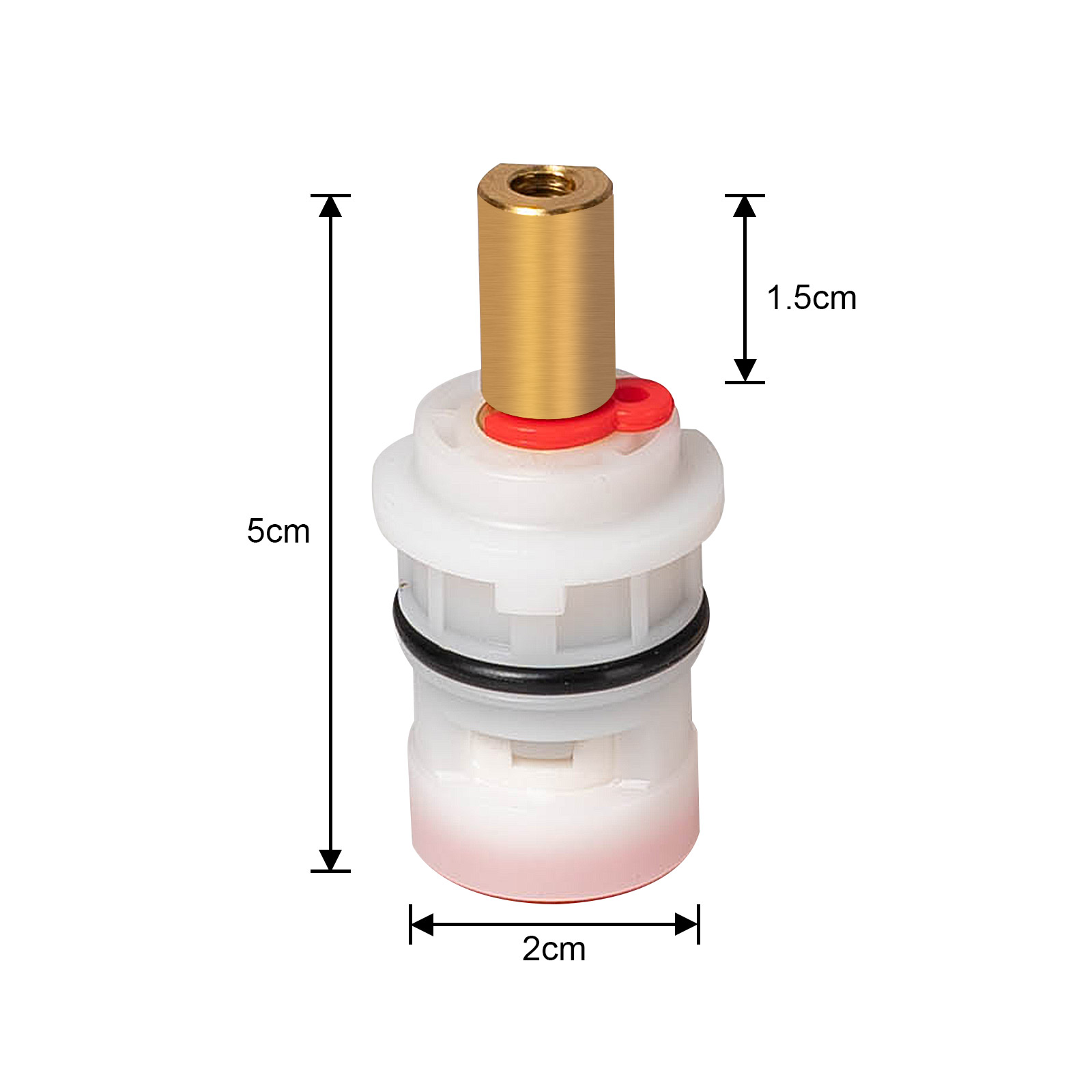 1 Pair Faucet Valve Replacement Ceramic Disc Cartridge for (Hot and Cold) for Model BF405, BF423-LAVA ODORO