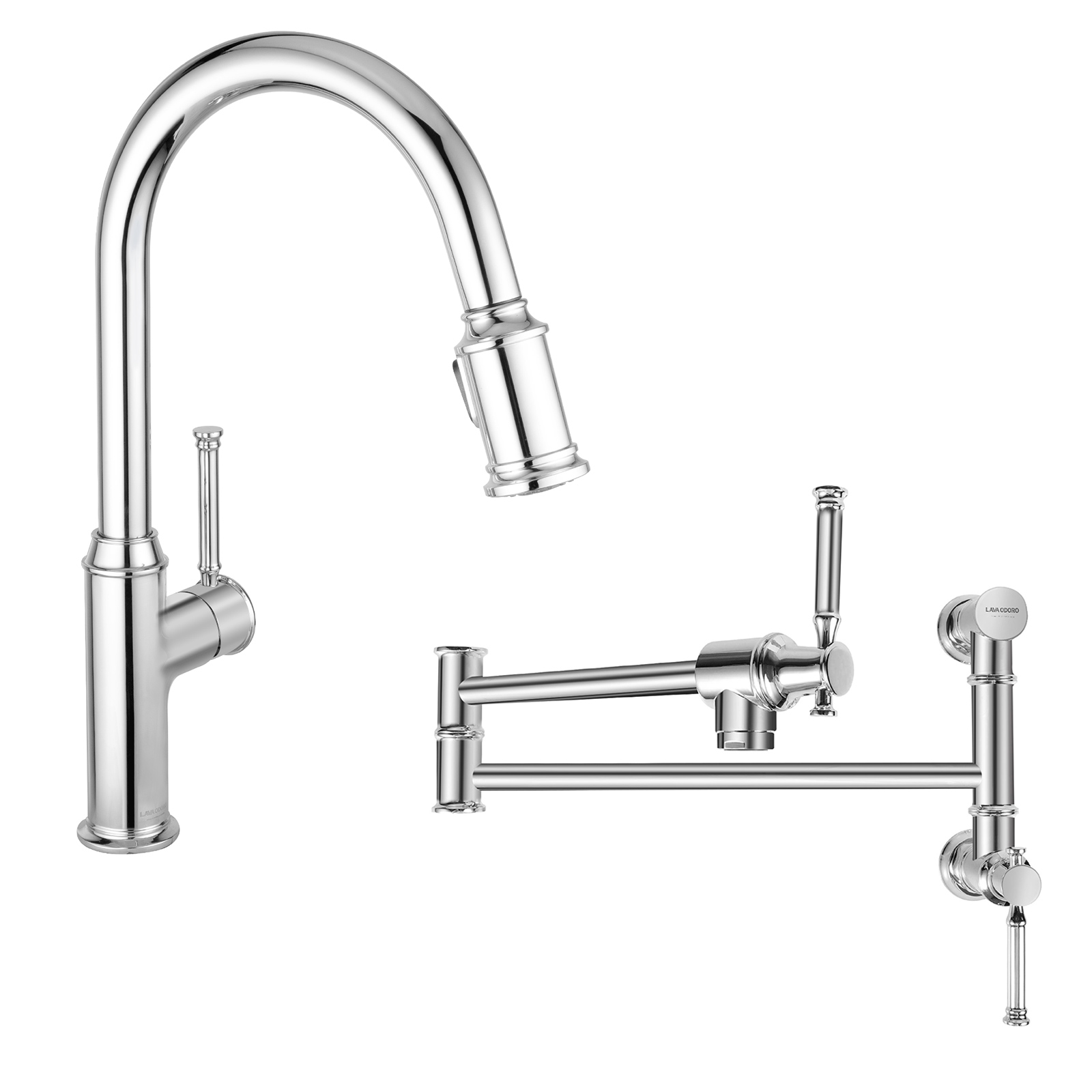 Kitchen Faucet and Pot Filler Set - Lava Odoro-LAVA ODORO
