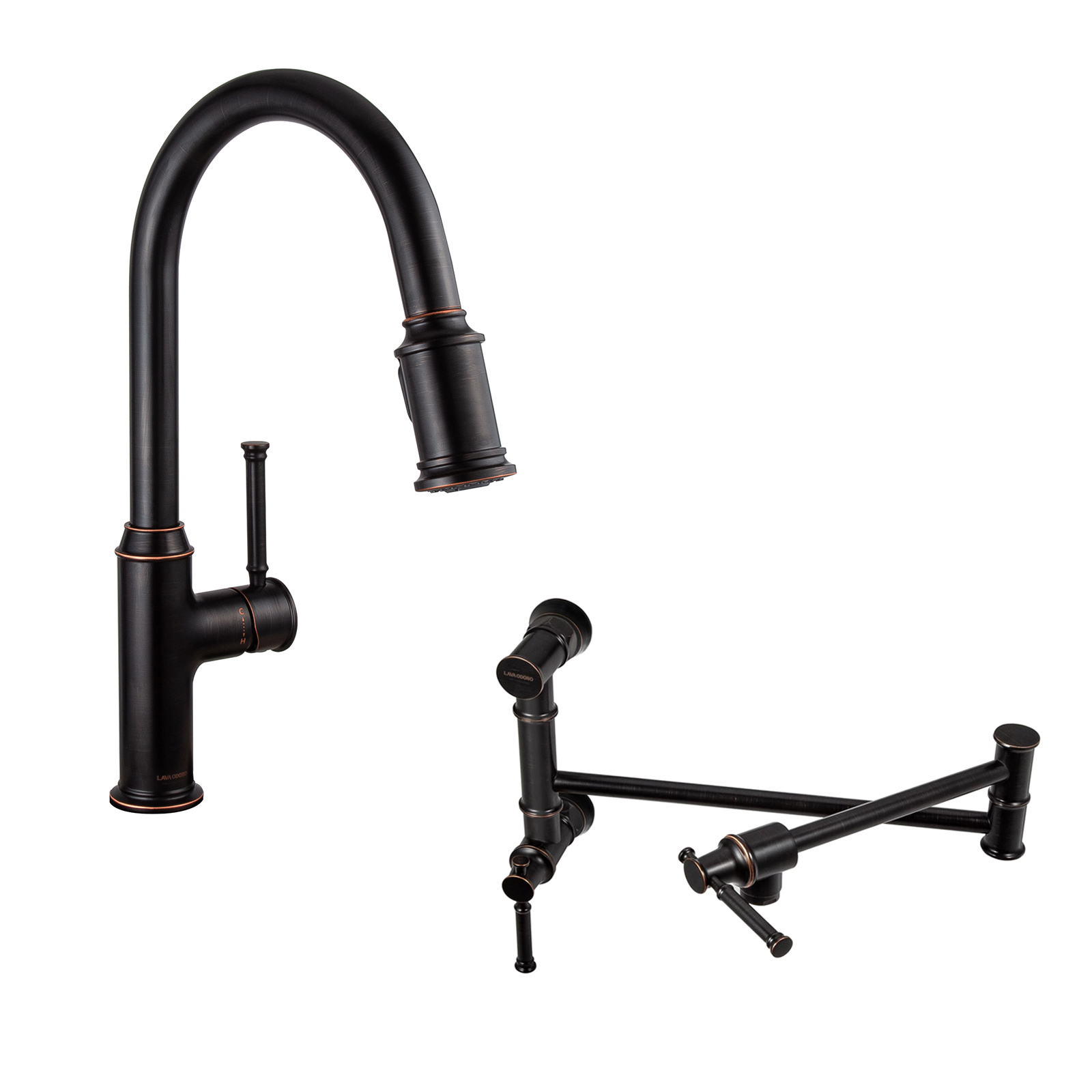 Kitchen Faucet and Pot Filler Set - Lava Odoro-LAVA ODORO