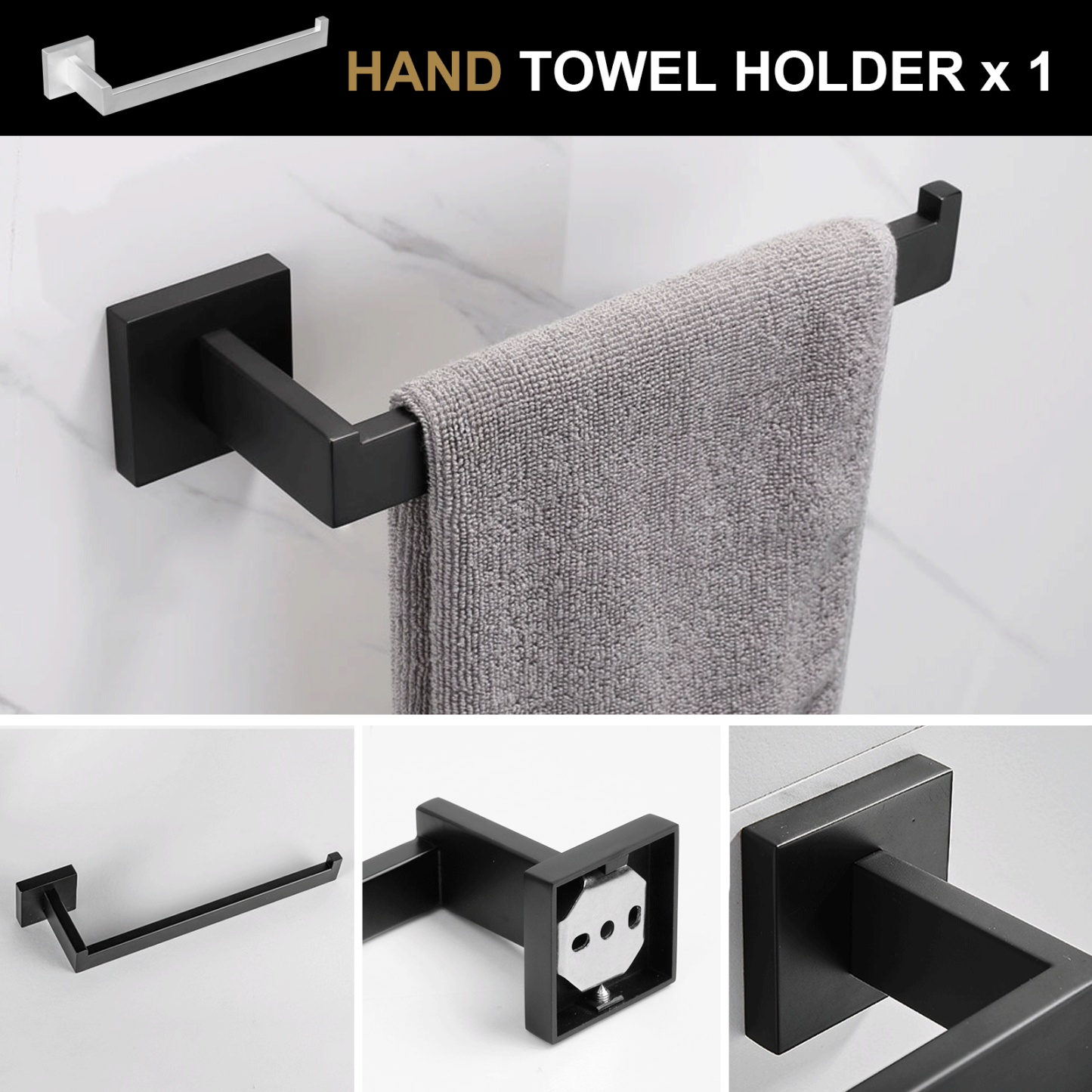 4-Piece Bathroom Hardware Set