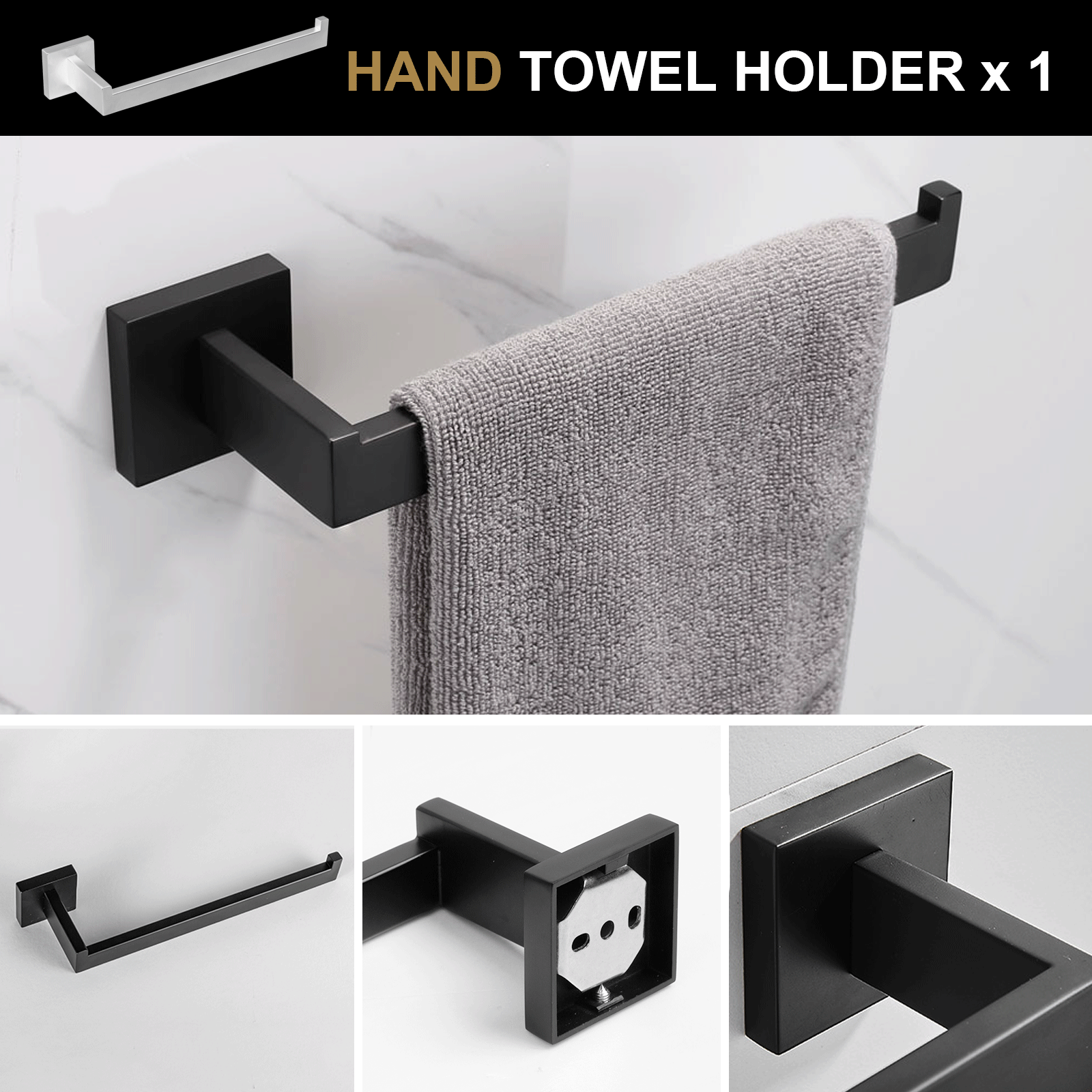 4-Piece Bathroom Hardware Set