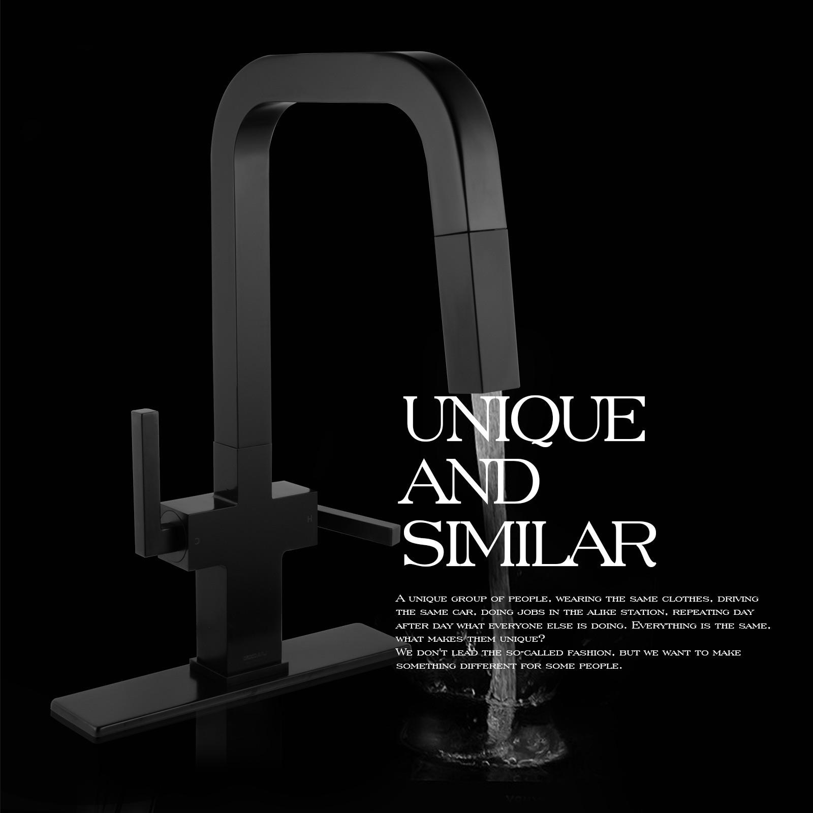 Kitchen Faucet with Pull Down Sprayer KF802 - Lava Odoro -LAVA ODORO