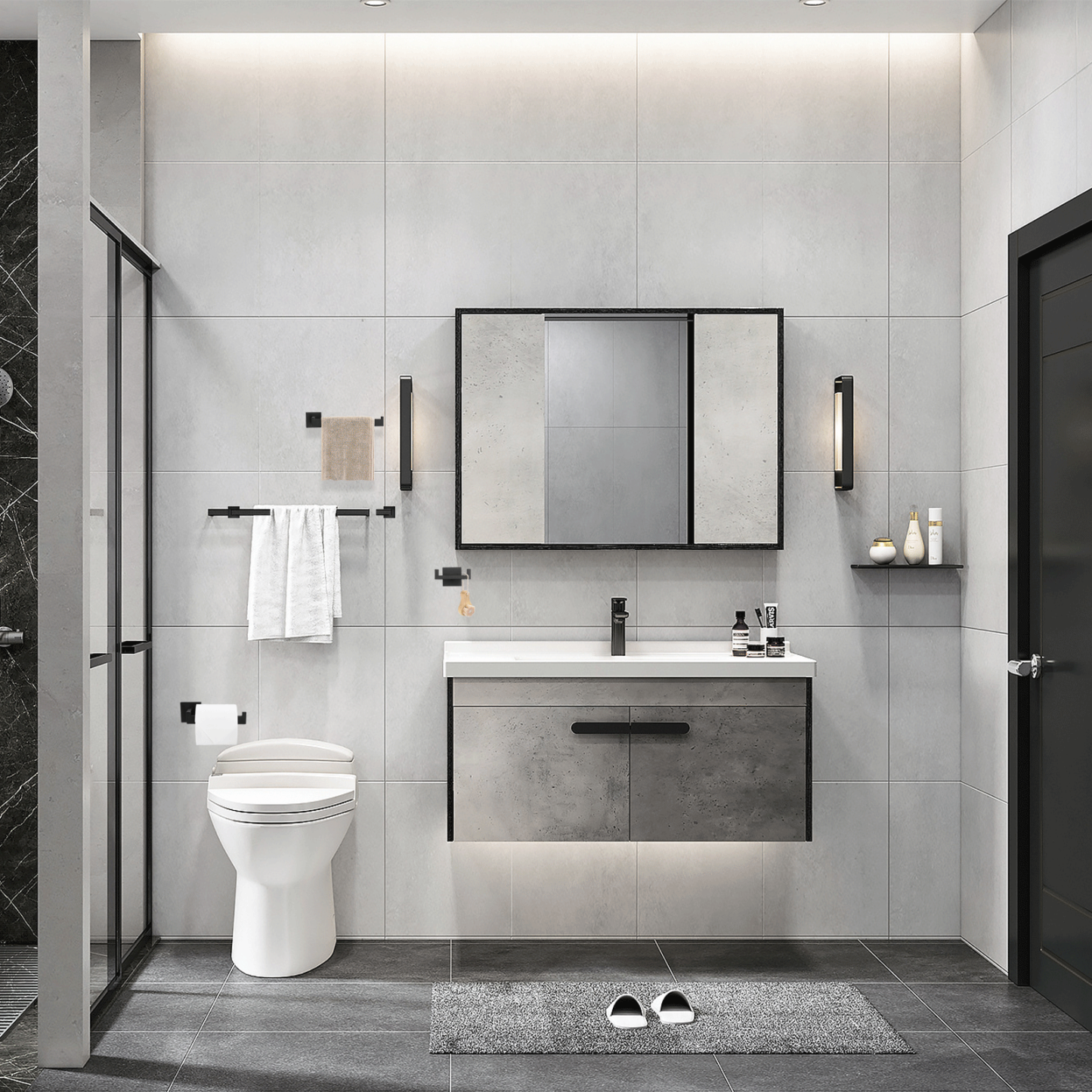 4-Piece Bathroom Hardware Set