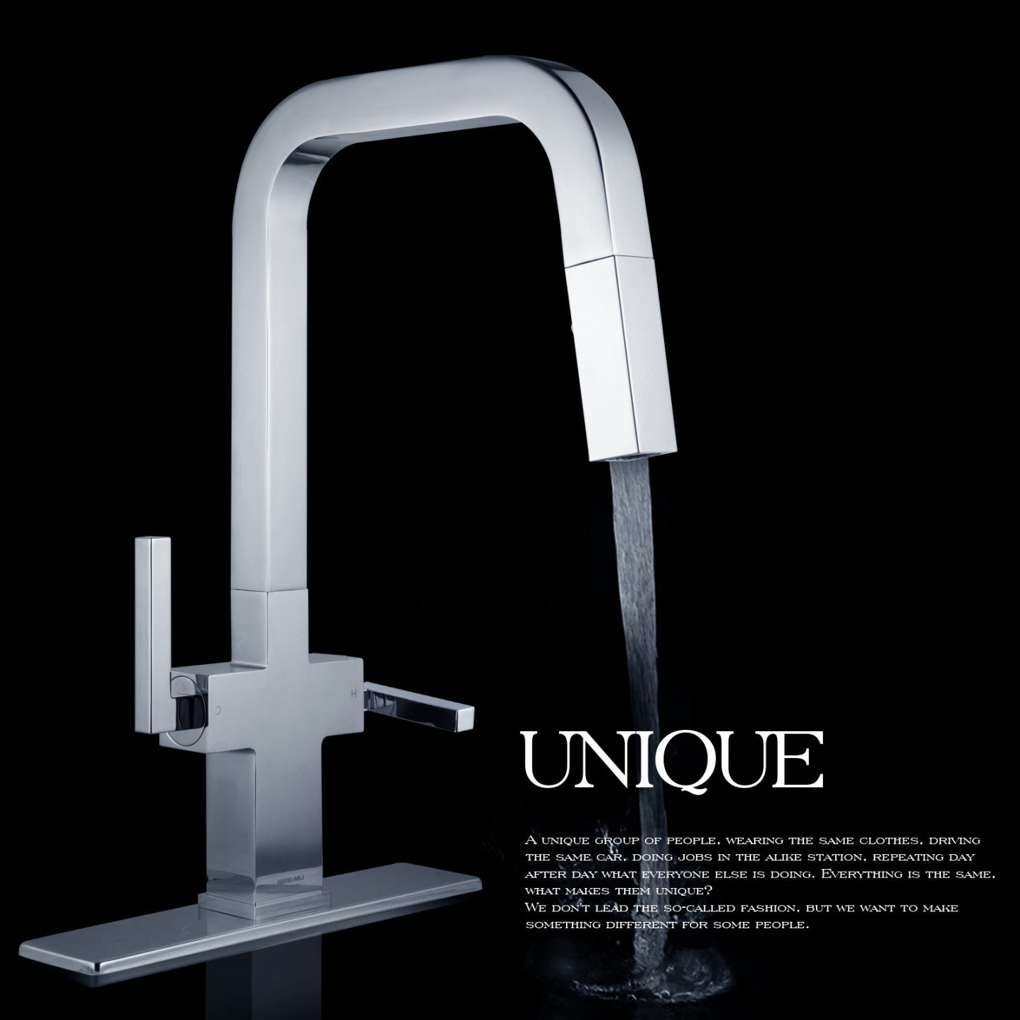 Bathroom Faucet Single Hole Two Handle Bathroom Sink Faucet High Arc Swivel BF705 I Lava Odoro -LAVA ODORO