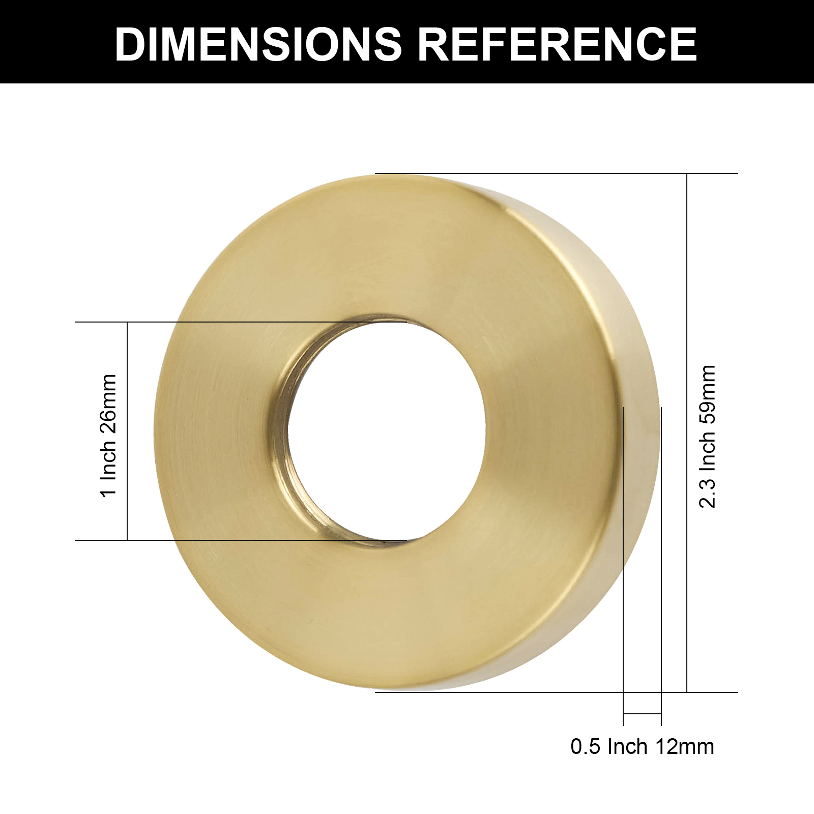 Lava Odoro Pot Filler Escutcheon, Pot Filler Faucet Base Plate for Wall Mount Faucet, Stainless Steel (Brushed Gold)-LAVA ODORO