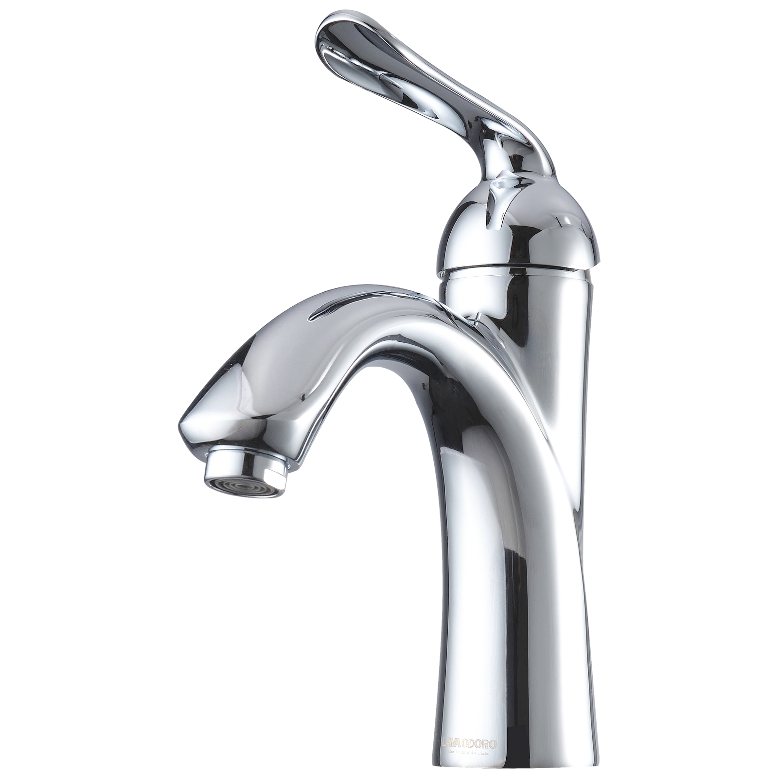 Single Hole Bathroom Faucet with Drain Assembly and Deck Plate, BF290 | Lava Odoro-LAVA ODORO