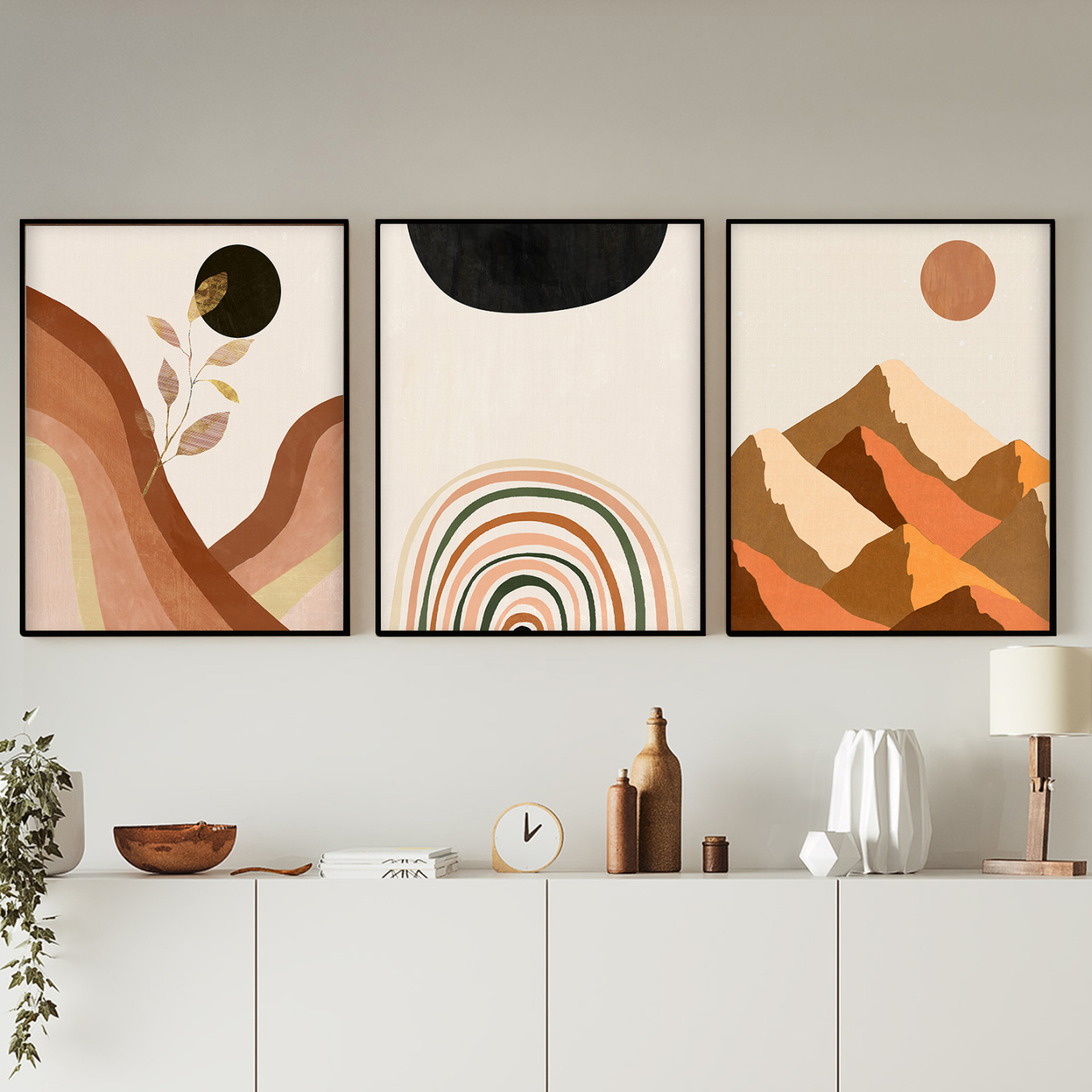 Boho Wall Art Framed On Canvas - Lava Odoro-LAVA ODORO