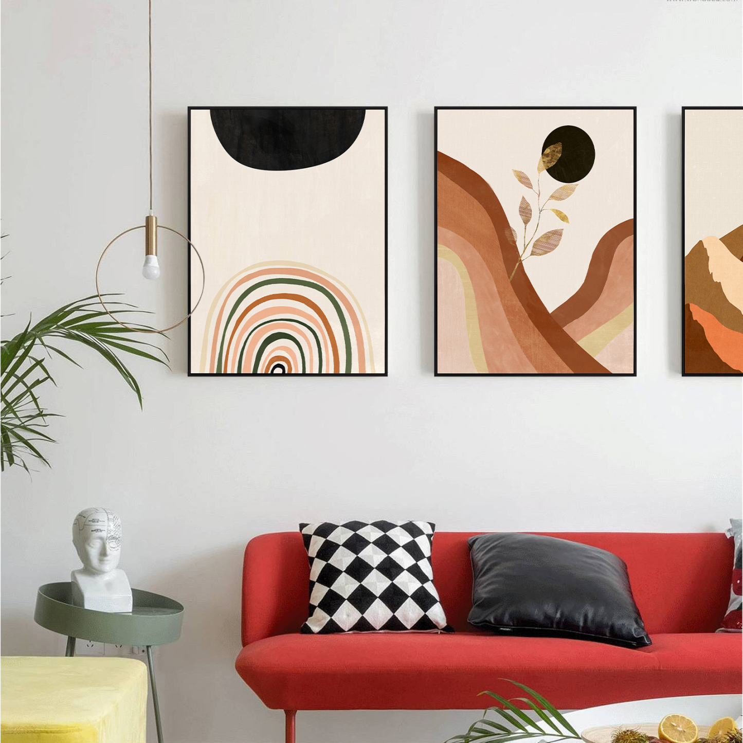 Boho Wall Art Framed On Canvas - Lava Odoro-LAVA ODORO