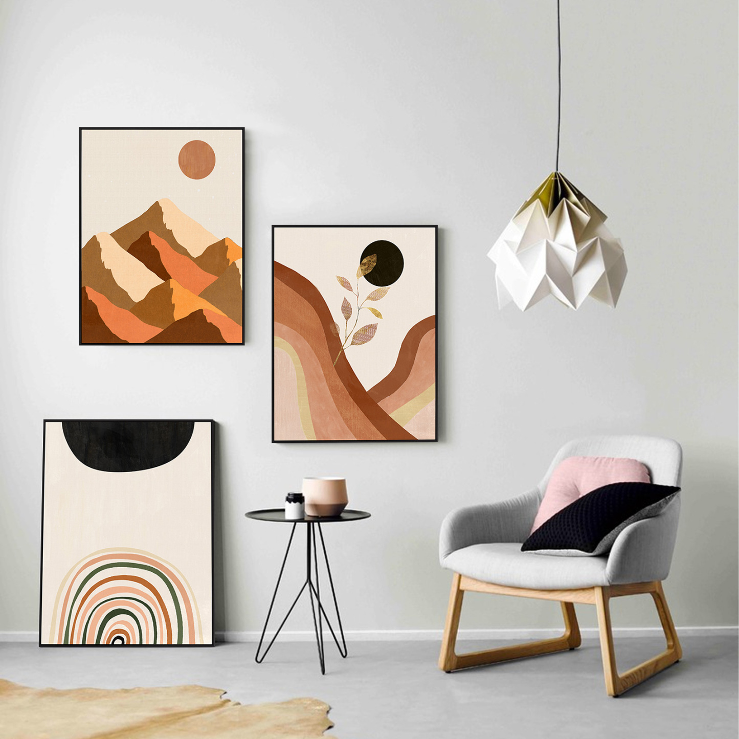 Boho Wall Art Framed On Canvas - Lava Odoro-LAVA ODORO