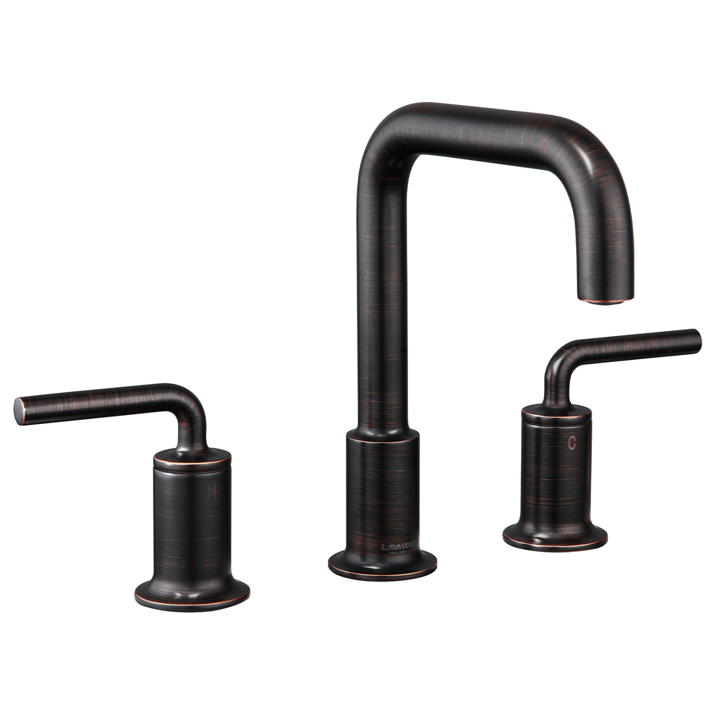 3 Hole Bathroom Faucet with Drain Assembly, Oil Rubbed Bronze, BF503, Lava Odoro
