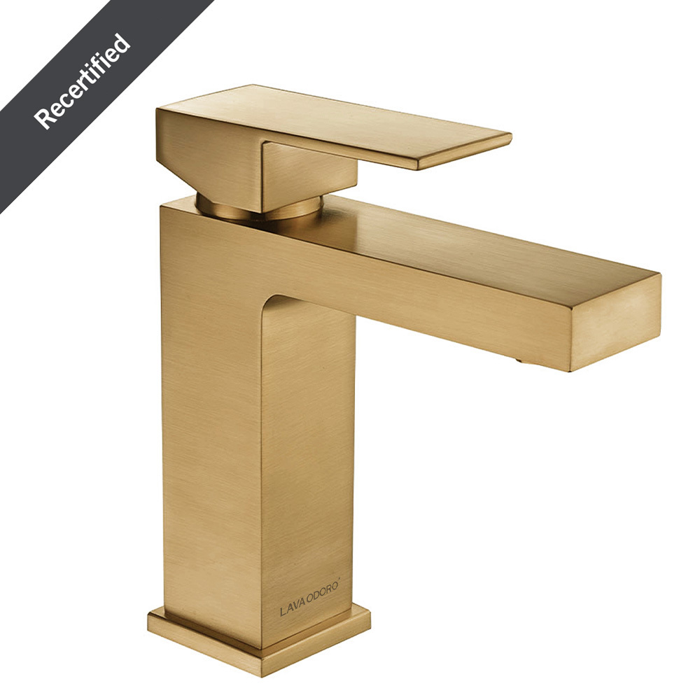 Single Handle Bathroom Faucet with Drain Assembly, BF307 - LAVA ODORO