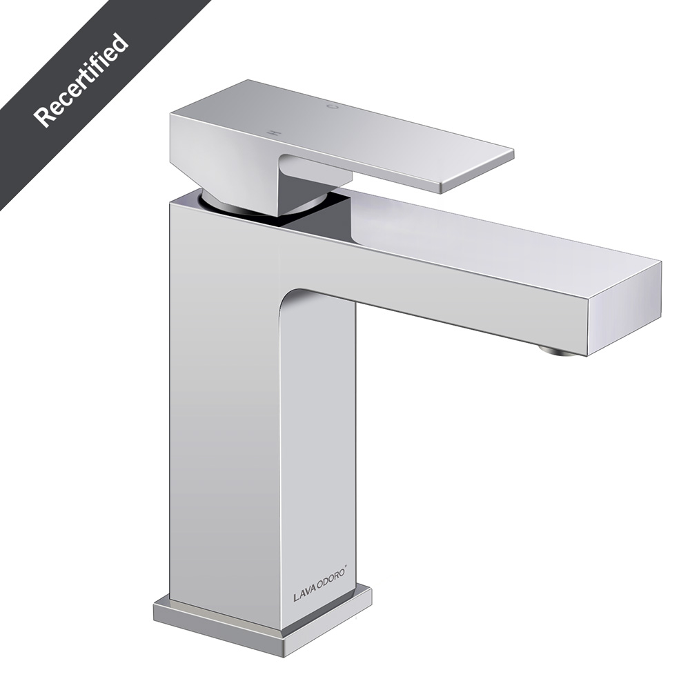 Single Handle Bathroom Faucet with Drain Assembly, BF307 - LAVA ODORO