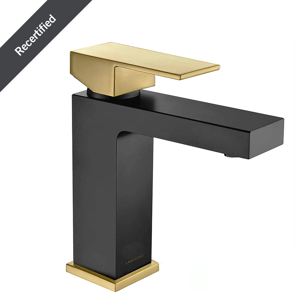 Single Handle Bathroom Faucet with Drain Assembly, BF307 - LAVA ODORO