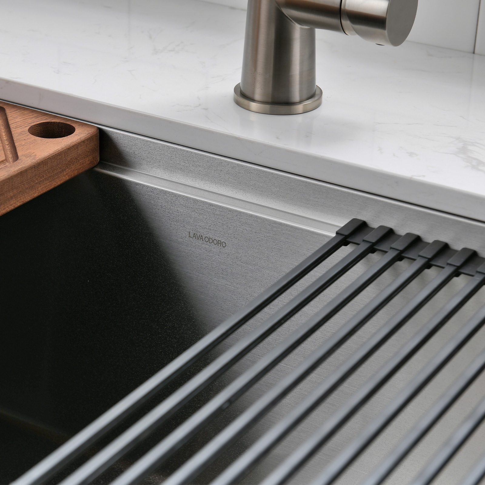 Over-Sink Roll-Up Dish Drying Rack - Lava Odoro-LAVA ODORO