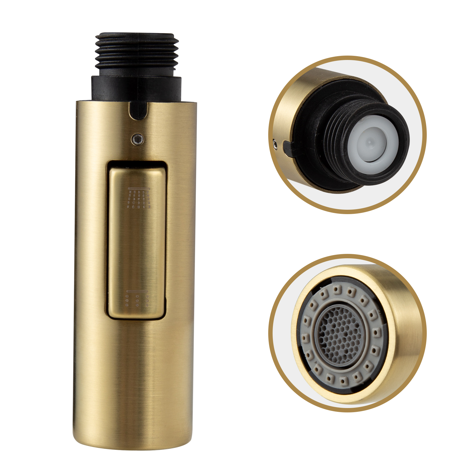 Kitchen Faucet Sprayer Head Replacement, Metal, - Lava Odoro-LAVA ODORO