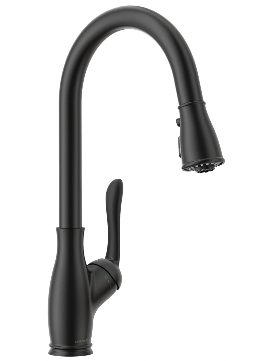 Magnetic Kitchen Faucet wit Pull Down Sprayer KF271, Lava Odoro