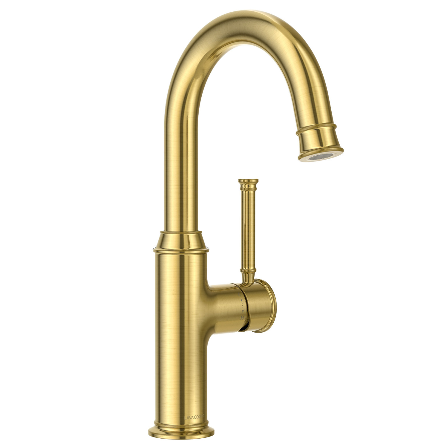 Kitchen Bar Faucet, Brushed Gold, KBF201, Lava Odoro