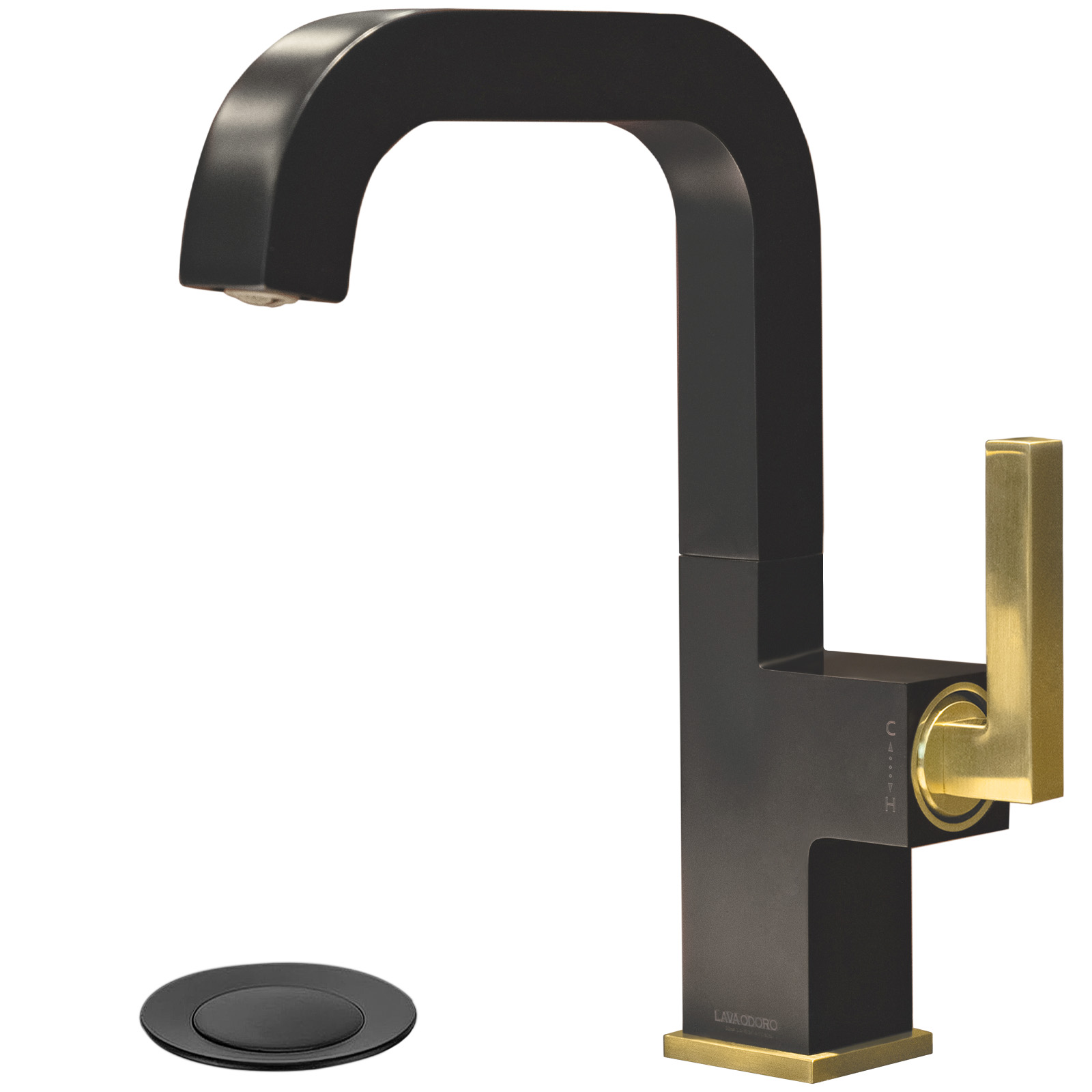 Brass Single Handle Bathroom Faucet with 360° Swivel Spout BF204 - Lava Odoro-LAVA ODORO