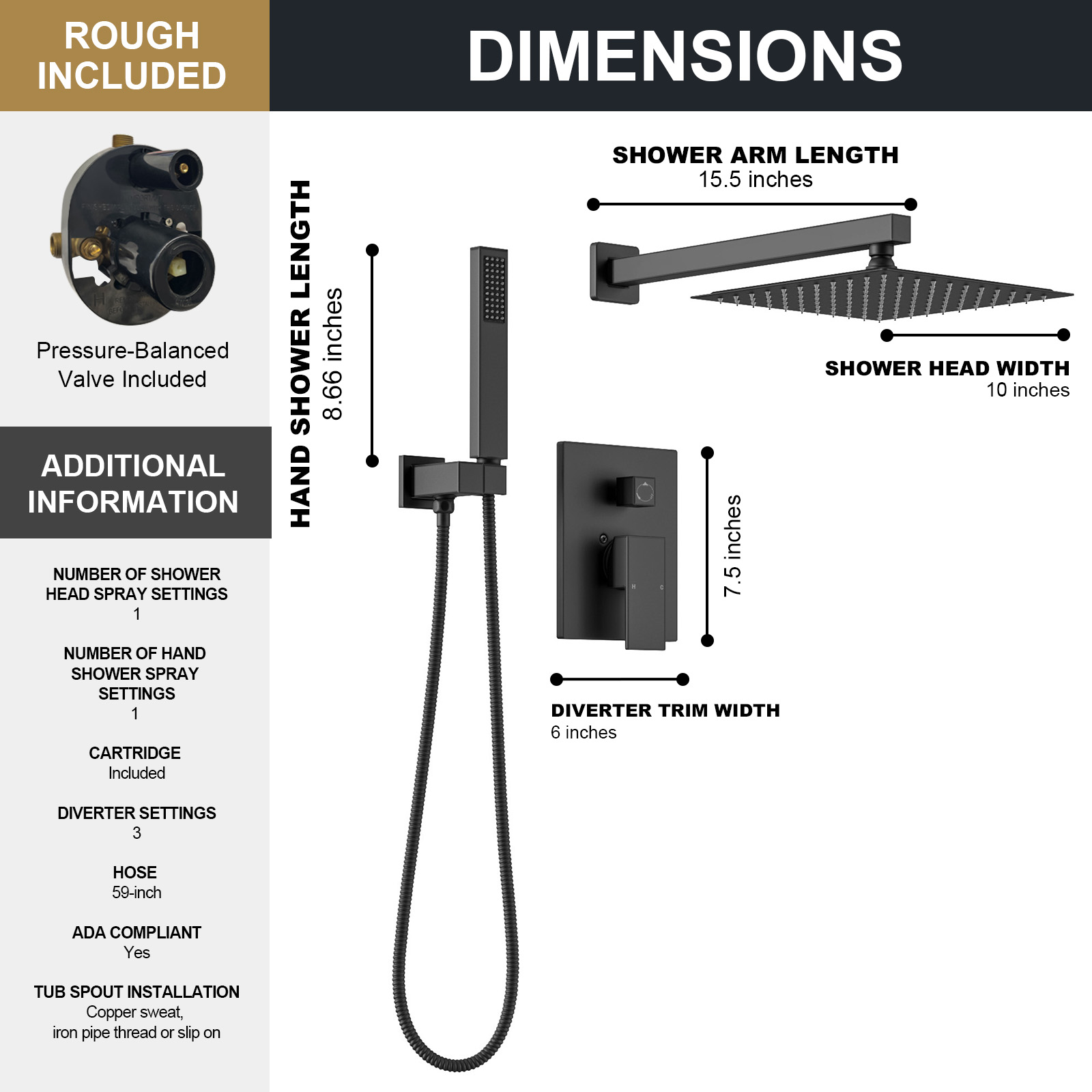 black modern shower faucets set shower system shower faucet with valve shower trim kit lava odoro
