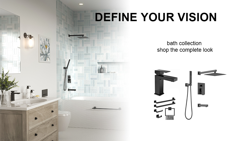 black modern shower faucets set shower system shower faucet with valve shower trim kit lava odoro