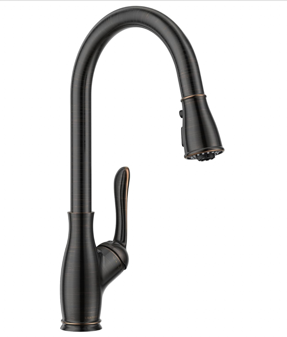 Magnetic Kitchen Faucet wit Pull Down Sprayer KF271, Lava Odoro