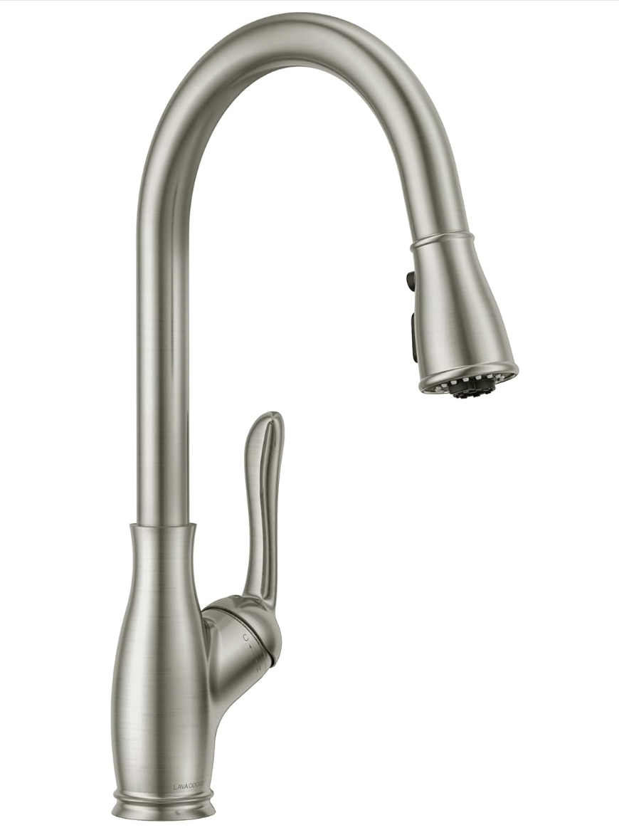Magnetic Kitchen Faucet wit Pull Down Sprayer KF271, Lava Odoro