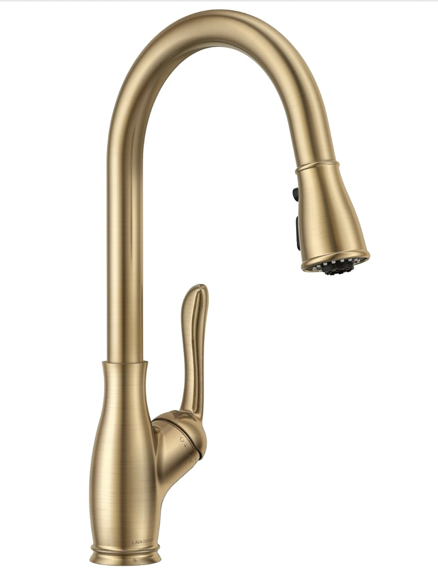 Magnetic Kitchen Faucet wit Pull Down Sprayer KF271, Lava Odoro