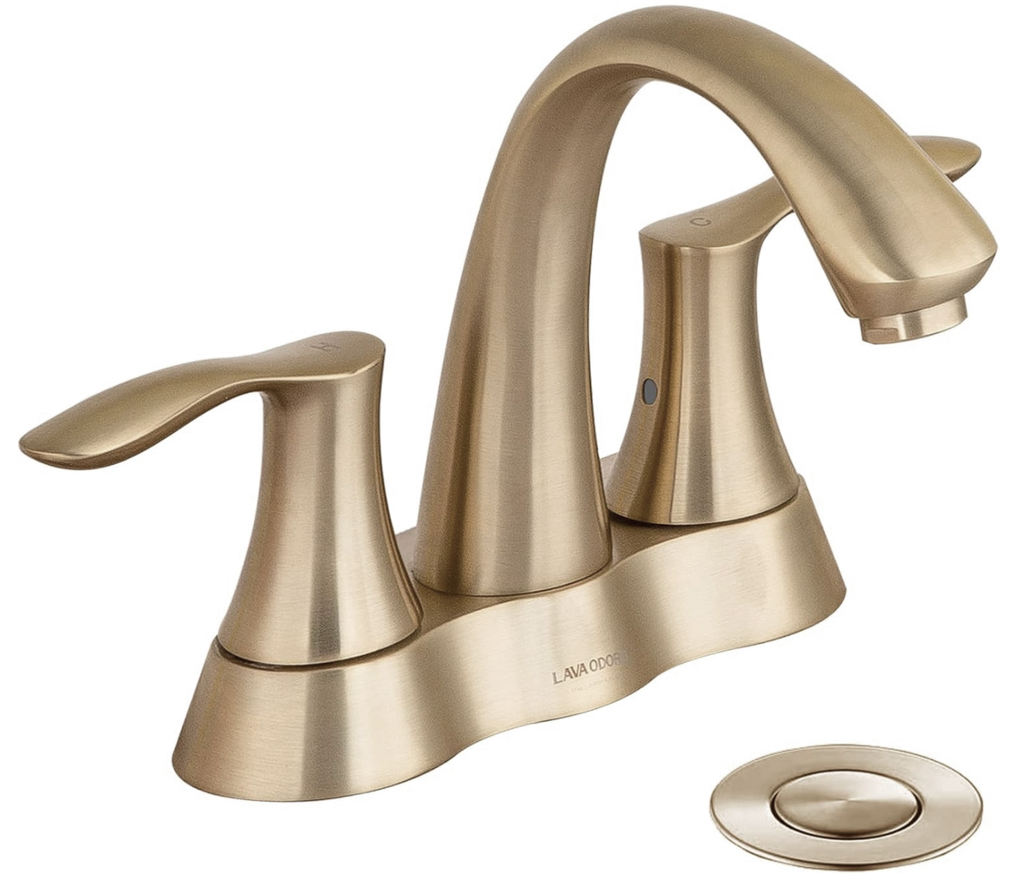 4 Inch Centerset Bathroom Faucet with Drain Assembly - Lava Odoro