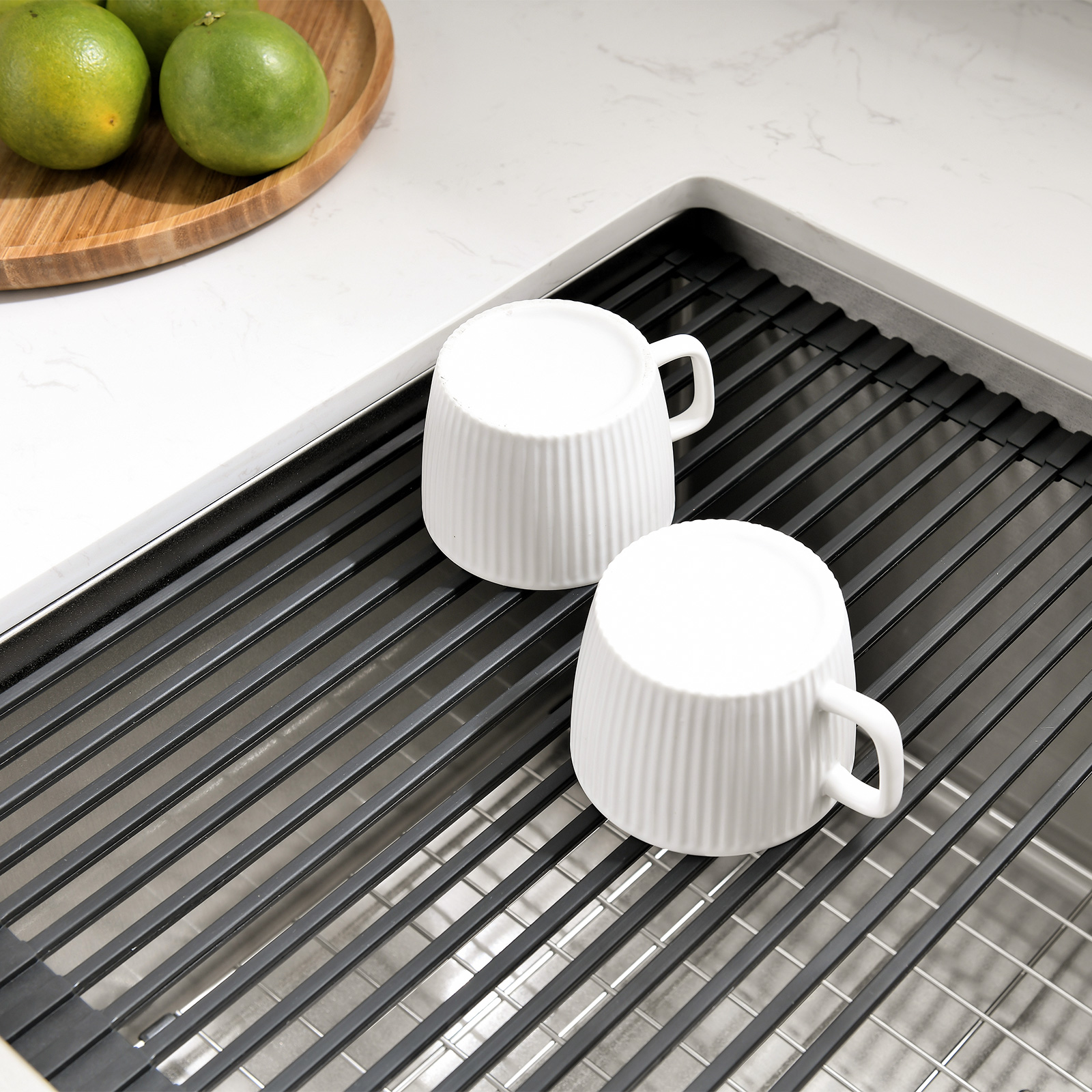Over-Sink Roll-Up Dish Drying Rack - Lava Odoro-LAVA ODORO