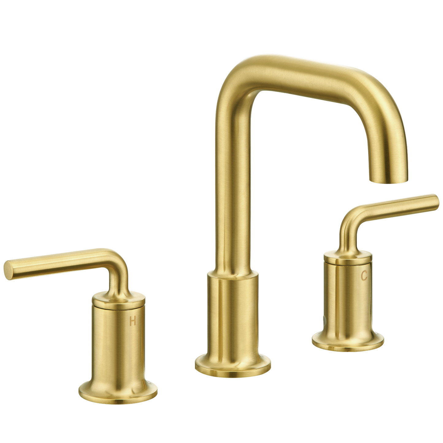 3 Hole Bathroom Faucet with Drain Assembly, Brushed Gold, BF503, Lava Odoro