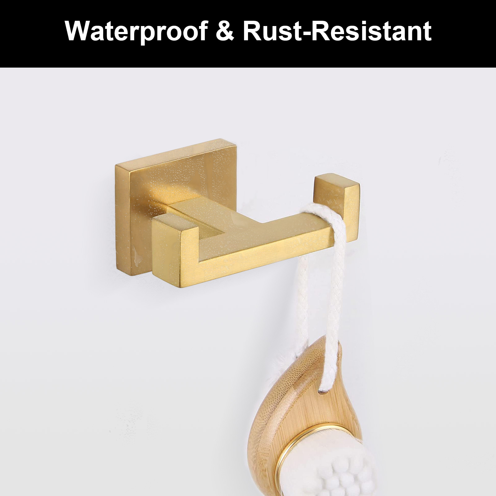 Square Double Towel Hook - Lava Odoro-LAVA ODORO