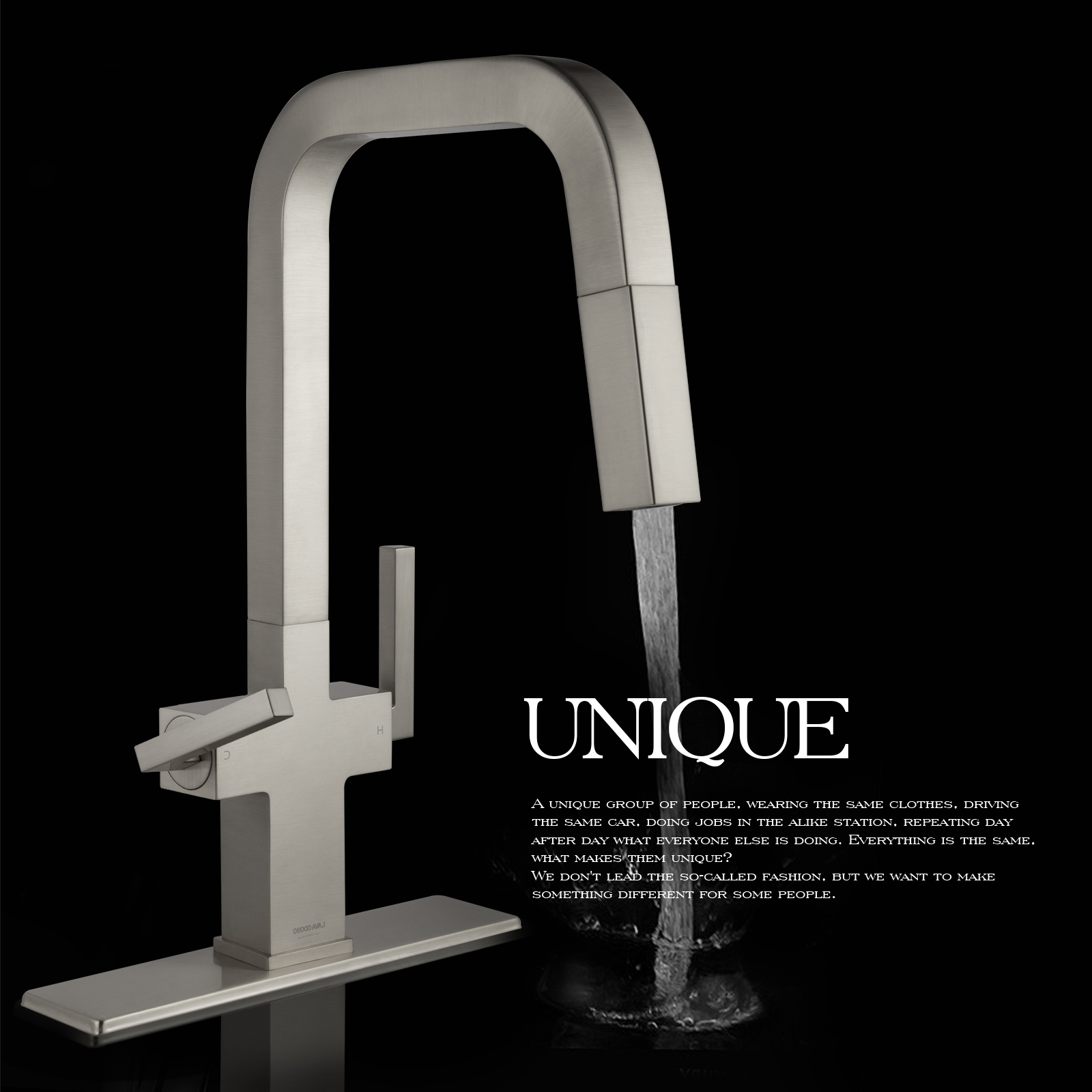 Kitchen Faucet with Pull Down Sprayer KF802 - Lava Odoro -LAVA ODORO