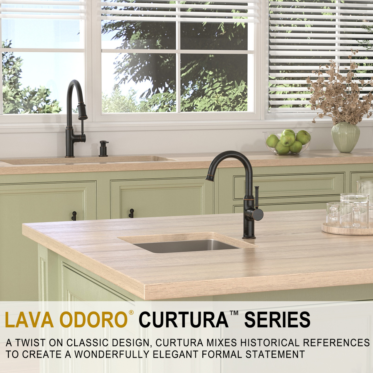 Kitchen Bar Faucet, Oil Rubbed Bronze, KBF201, Lava Odoro
