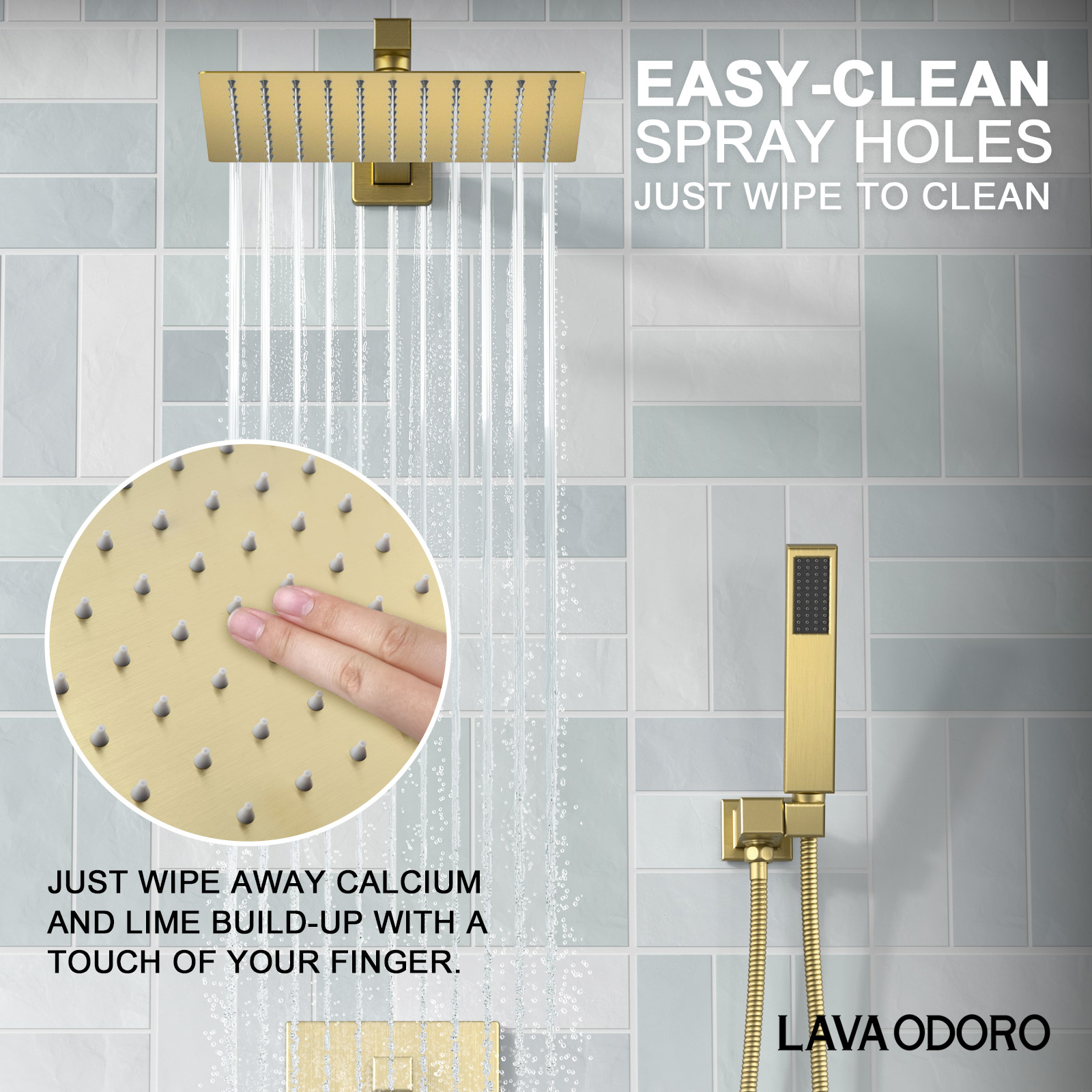gold rain shower faucet with valve gold shower system